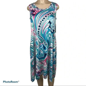 Tango Mango Bright Print Dress NWT